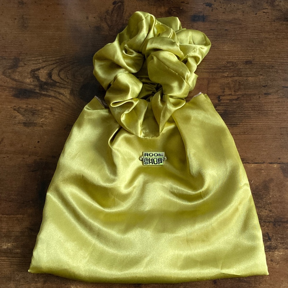 Room Shop Satin Bag with Scrunchie Handles